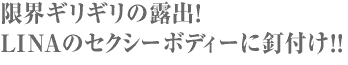 限界ギリギリの露出! LINAのセクシーボディーに釘付け!!