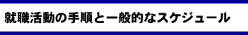 �A�E�����̎菇�ƈ�ʓI�ȃX�P�W���[��